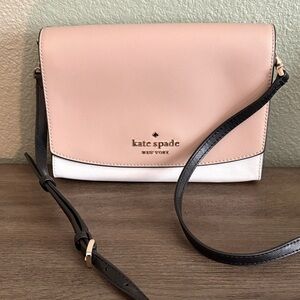Kate Spade Blush and White Crossbody Bag